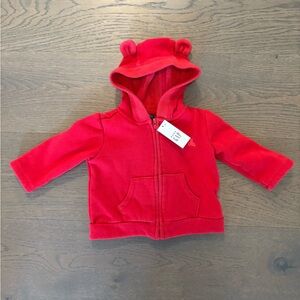 Baby gap red hoodie - neutral gender 6-12M NWT ret $52